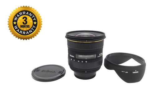 Sigma 10-20mm Lens F4-5.6 EX HSM DC AF Wide Angle for Nikon DX, Good Condition