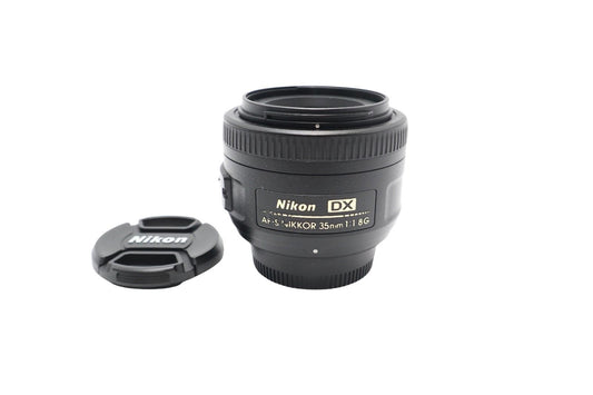 Nikon 35mm Prime Lens F1.8G AF-S DX SWM Very Sharp Portrait, Good REFURBISHED
