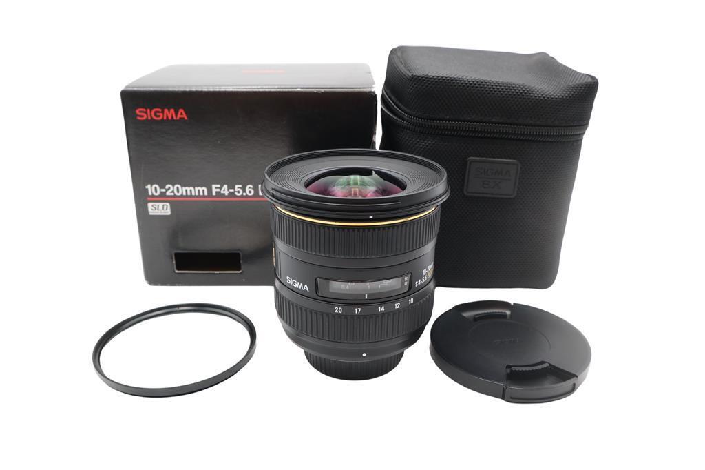Sigma 10-20mm Lens F4-5.6 EX HSM DC AF Wide Angle for Nikon DX, Very Good Cond.