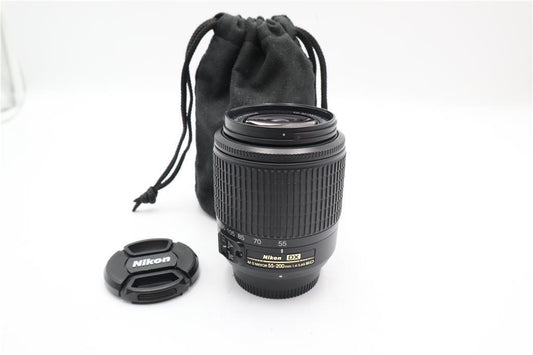 Nikon 55-200mm Telephoto Lens f/4.0-5.6G AF-S ED DX, Zoom, Very Good Condition