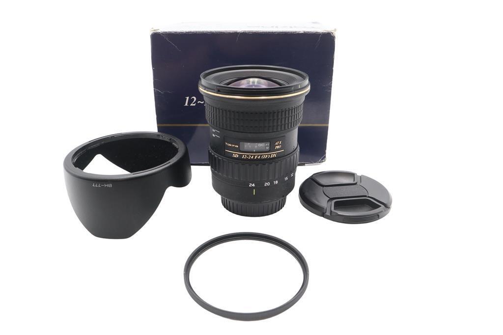 Tokina 12-24mm F4 Wide-Angle Lens AT-X PRO for Canon EF-S Mount, Good Condition