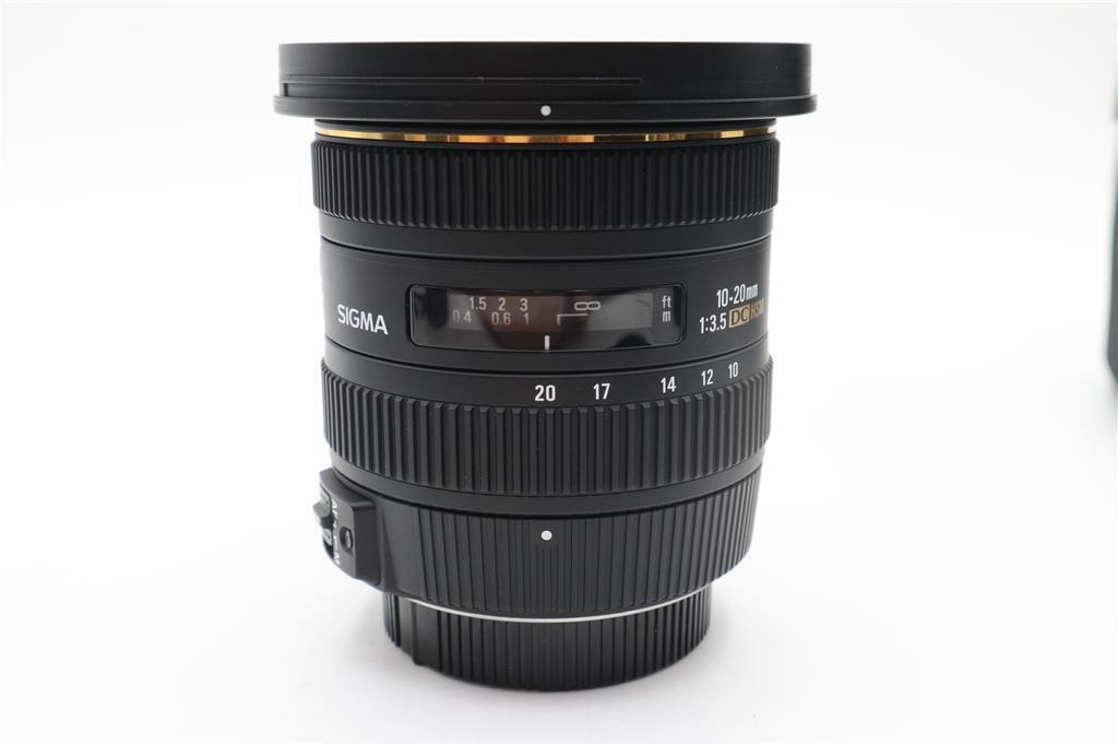 Sigma 10-20mm Lens f/3.5 EX HSM DC, Wide Angle Lens For Nikon, V. Good Condition