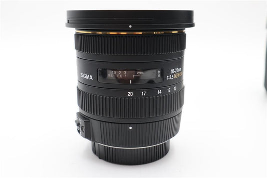 Sigma 10-20mm Lens f/3.5 EX HSM DC, Wide Angle Lens For Nikon, V. Good Condition