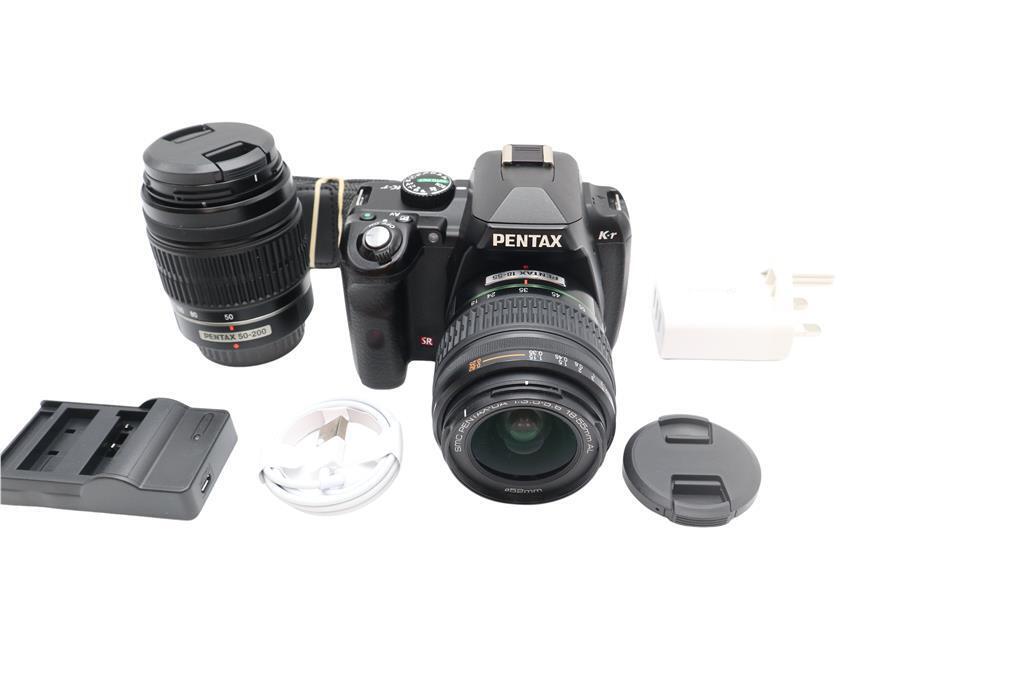 Pentax K-R 12.4MP Camera DSLR with 18-55mm and 50-200mm, Shutter Count 4864
