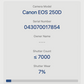 Canon 250D Camera DSLR 24.1MP with 18-55mm,Shutter Count under 7000, V.G. REFURB