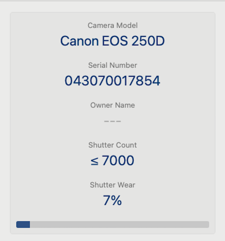 Canon 250D Camera DSLR 24.1MP with 18-55mm,Shutter Count under 7000, V.G. REFURB