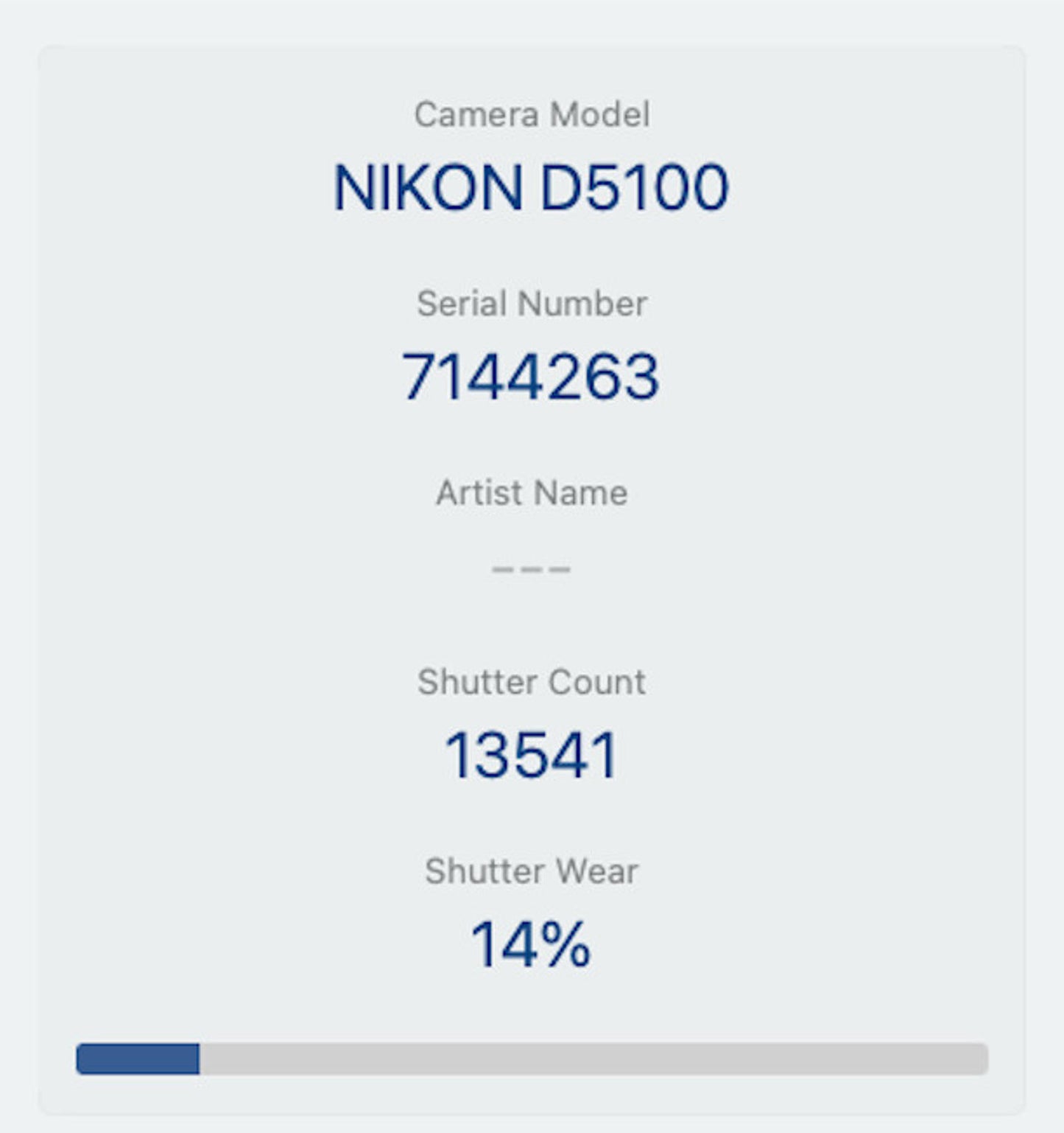 Nikon D5100 DSLR Camera 16.2MP with 18-55mm, Shutter Count 13541, Good Condition