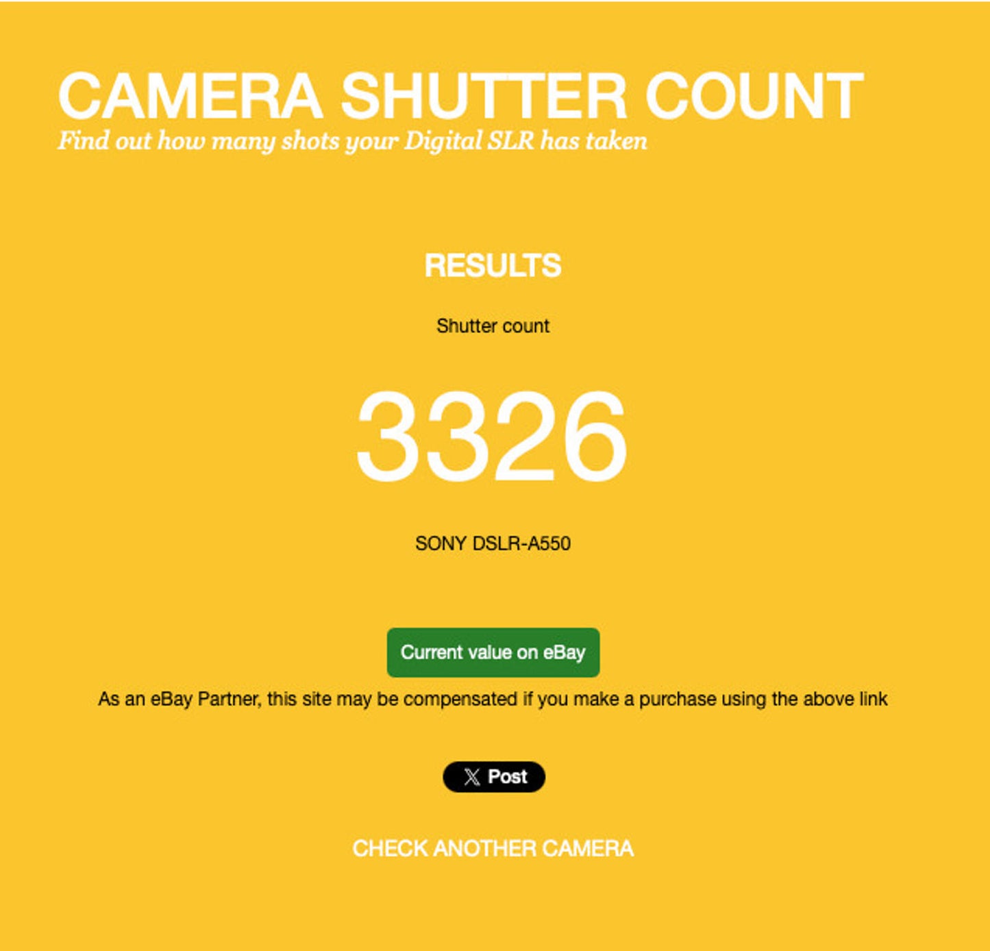 Sony A550 DSLR Camera 14.2MP with 18-55mm Lens, Shutter Count 3326, Good Cond.