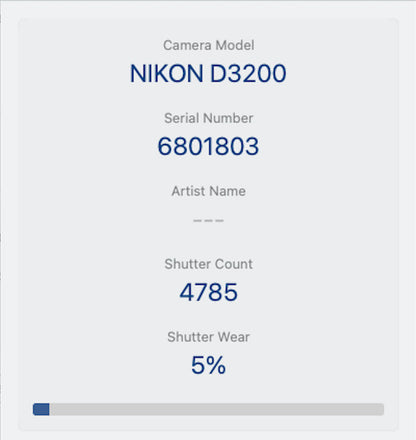 Nikon D3200 DSLR Camera 24.2MP with 18-55mm, Shutter Count 4785, V.G. Condition