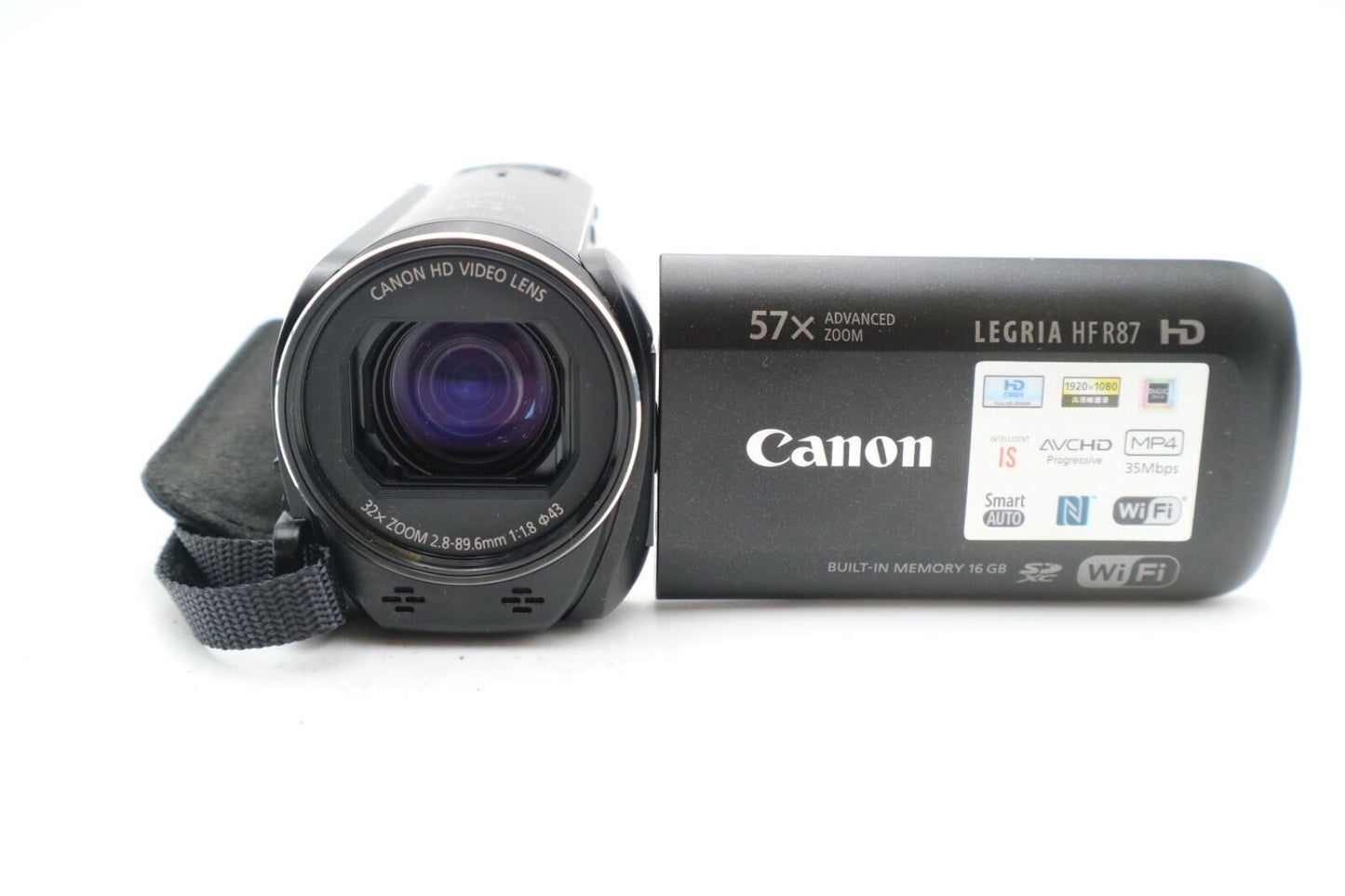 Canon Legria HF R87 Camcorder, FULL HD, 57X Zoom, Wi-Fi, Good Condition