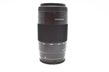 Sony 75-300mm Telephoto Lens F4.5-5.6 for Sony A-Mount, SAL75300, G. REFURBISHED