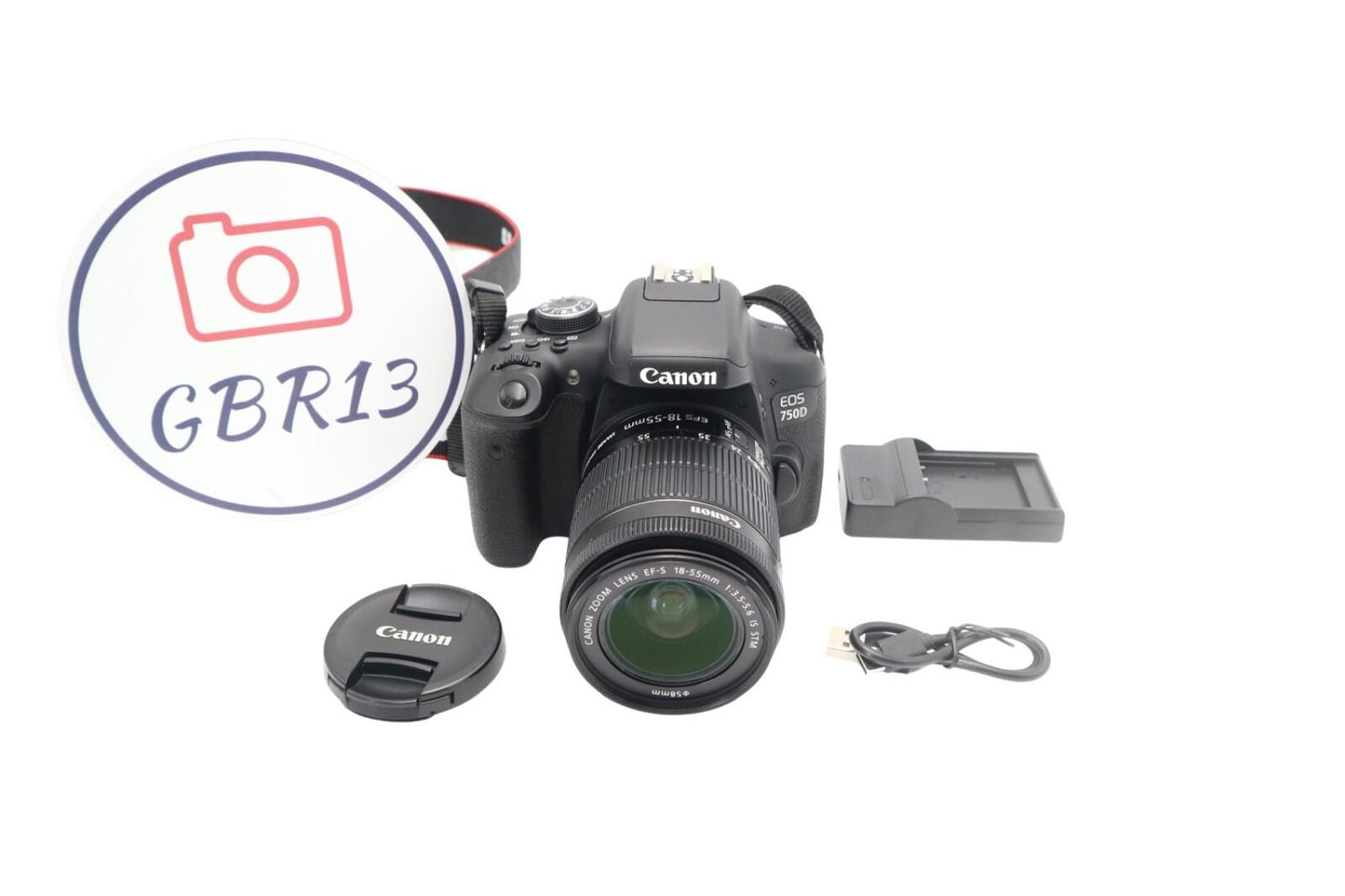 Canon 750D DSLR Camera 24.2MP + 18-55mm Kit Lens | G Refurbished | 12M Warranty