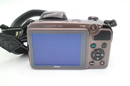 Nikon Coolpix L810 Camera 16MP, 26x Zoom, Digital Bridge, Good Condition