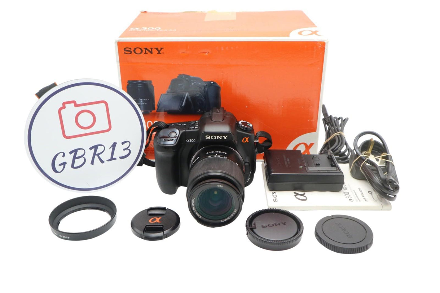Sony Alpha A300 Camera 10.2MP DSLR with Sony 18-70mm Lens, Good REFURBISHED