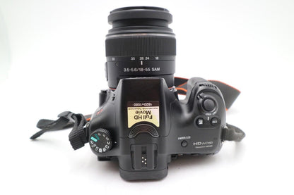 Sony A65 DSLR Camera 24.3MP with 18-55mm, Shutter Count 14008, Good Condition