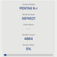 Pentax K-R 12.4MP Camera DSLR with 18-55mm and 50-200mm, Shutter Count 4864