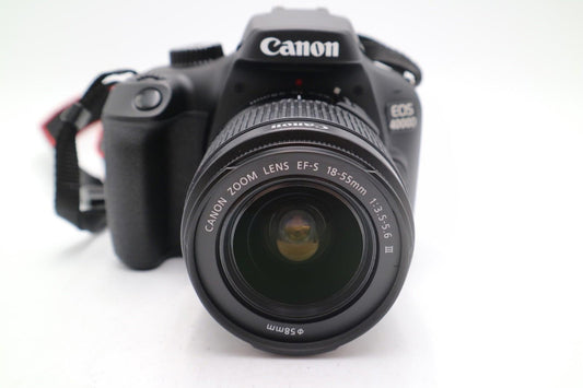 Canon 4000D Camera DSLR 18.0MP with 18-55mm, Shutter Count 434, V.G. REFURBISHED