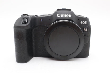 Canon EOS R8 Mirrorless Camera 24.2MP Body Only, Shutter Count 1%, REFURBISHED