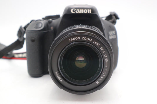 Canon 600D DSLR Camera 18MP with Canon 18-55mm Lens, 1 Year Warranty, Good Cond.
