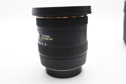 Sigma 10-20mm Lens f/3.5 EX HSM DC, Wide Angle Lens For Nikon, V. G. REFURBISHED