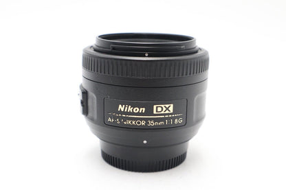 Nikon 35mm Prime Lens F1.8G AF-S DX SWM Very Sharp Portrait, Good REFURBISHED