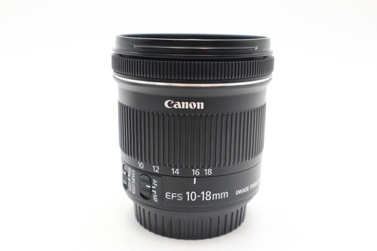 Canon 10-18mm Wide-Angle Lens F/4.5-5.6 IS STM, Stabilised Very Good REFURBISHED