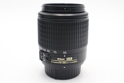 Nikon Nikkor 55-200mm Lens F/4-5.6 AF-S DX VR ED Stabilised, V. GOOD REFURBISHED