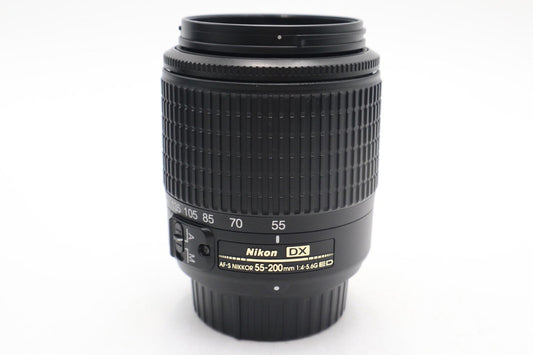 Nikon Nikkor 55-200mm Lens F/4-5.6 AF-S DX VR ED Stabilised, V. GOOD REFURBISHED