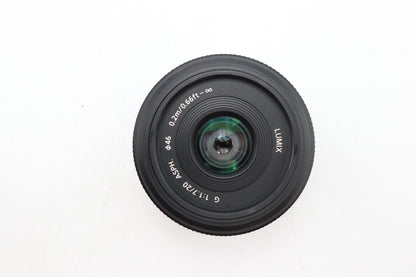 Panasonic Lumix 20mm Lens F1.7 G Aspherical, Pancake for Micro Four Thirds