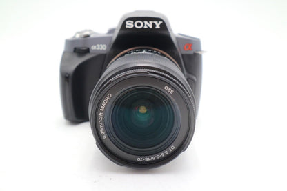 Sony A330 DSLR Camera 10.2MP with 18-55mm Lens, Shutter Count 1662, Good Cond.
