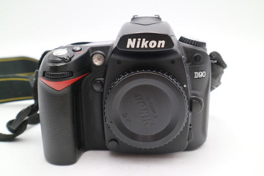 Nikon D90 DSLR Camera 12.3MP Body Only, Shutter Count 35%, Good Condition