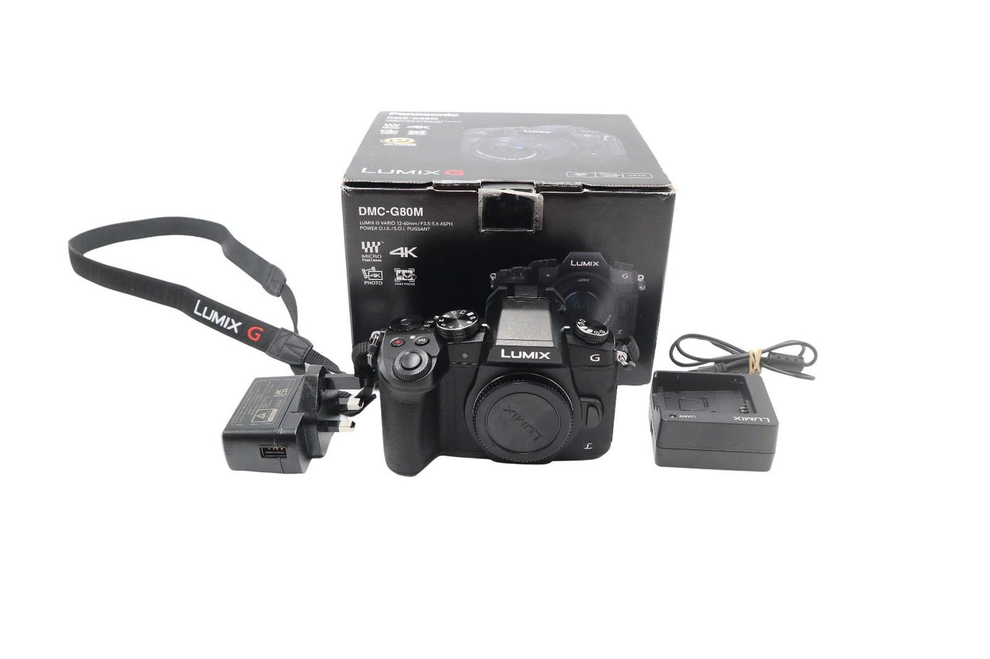 Panasonic G80 4K Mirrorless Camera 16MP Body Only Shutter Count 4287 REFURBISHED