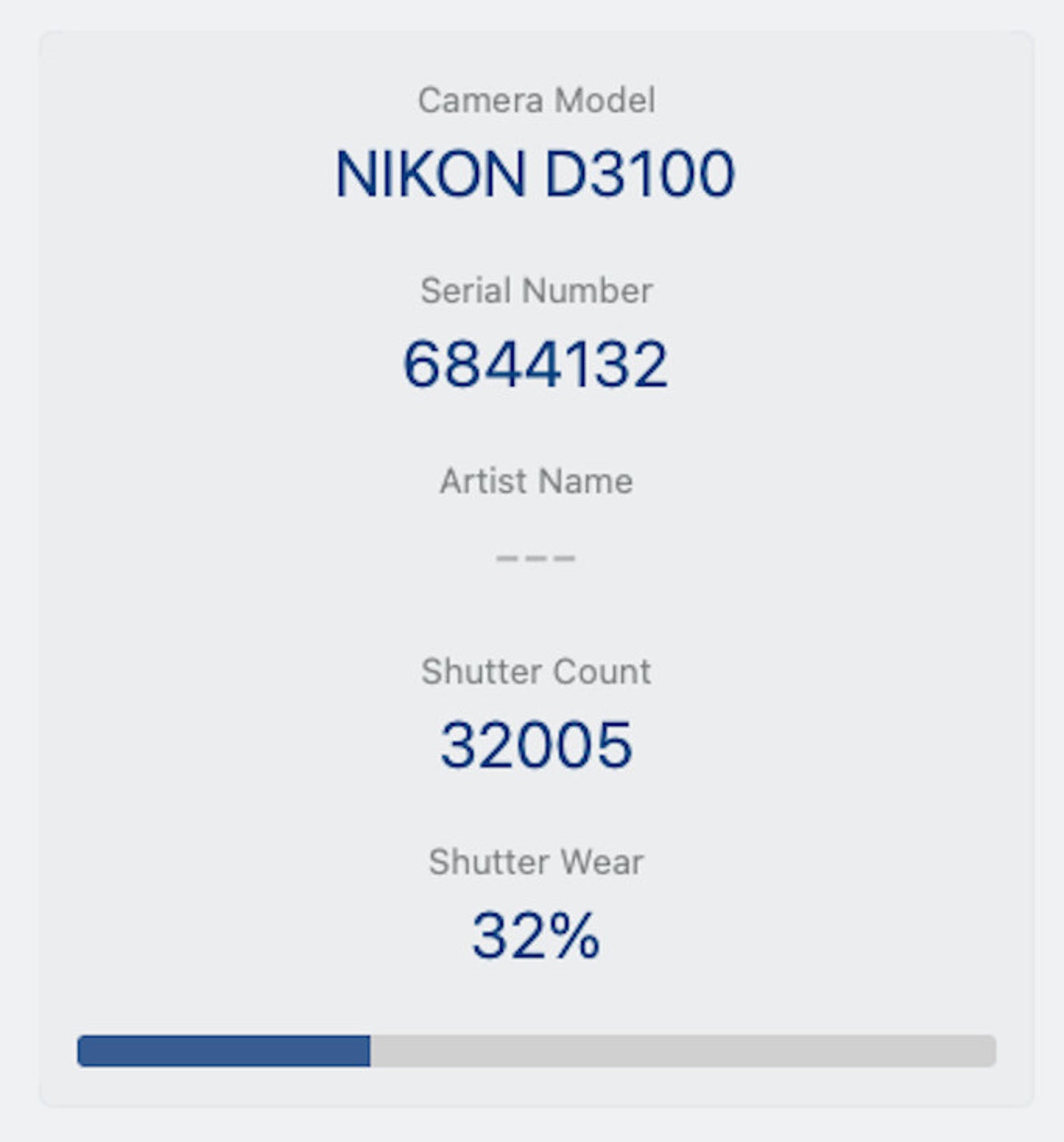 Nikon D3100 DSLR Camera 14.2MP with Nikon 18-55mm VR Lens, Good Condition