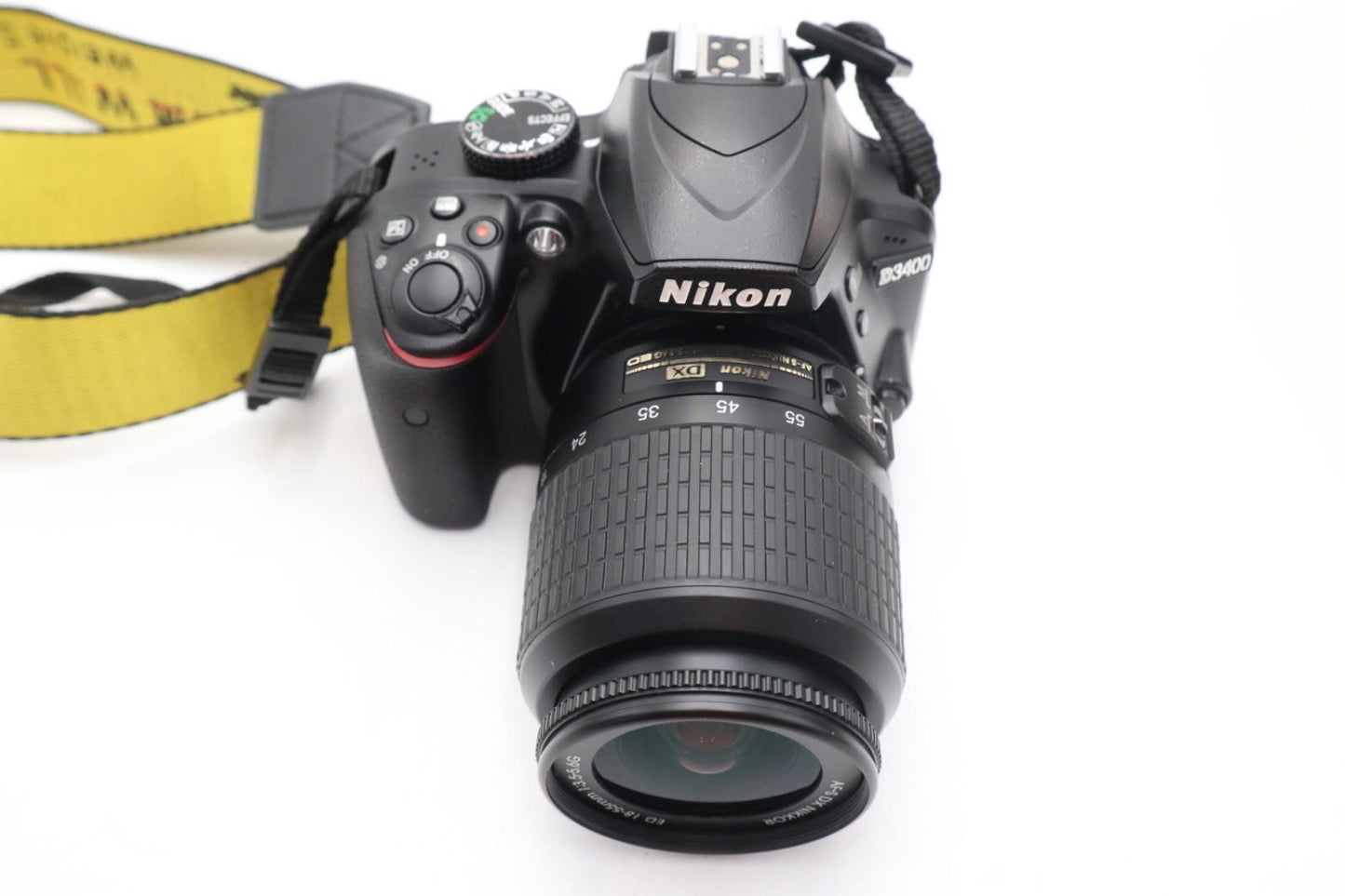 Nikon D3400 DSLR Camera 24.2MP with 18-55mm, Shutter Count 7508, V.G REFURBISHED