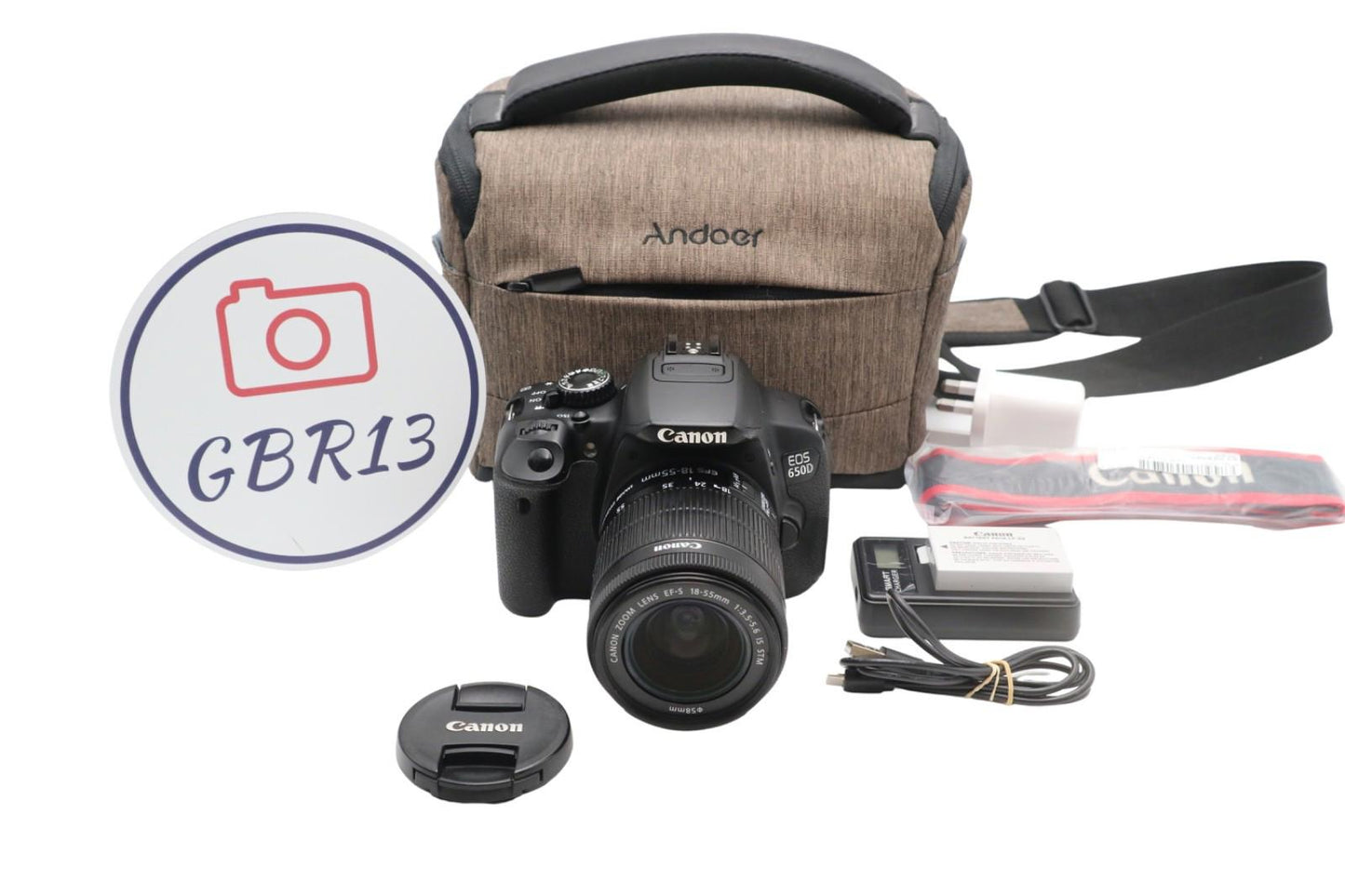 Canon 650D DLSR Camera 18.0MP with Canon 18-55mm IS STM Lens, Good Condition