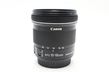 Canon 10-18mm Wide-Angle Lens F/4.5-5.6 IS STM, Stabilised, Good REFURBISHED