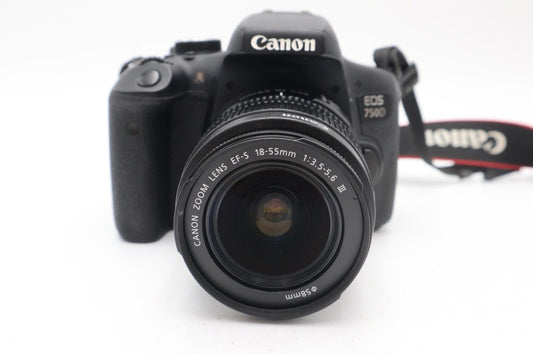 Canon 750D Camera DSLR 24.2MP with 18-55mm, Shutter Count 12207 V.G. REFURBISHED