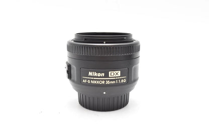 Nikon 35mm Prime Lens F1.8G AF-S DX SWM Very Sharp Portrait, Good REFURBISHED
