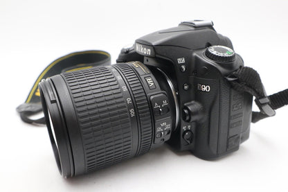Nikon D90 DSLR Camera 12.3MP with 18-105mm, Shutter Count 4495, Good REFURBISHED