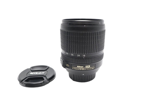 Nikon 18-105mm Lens F/3.5-5.6 G NIKKOR AF-S DX SWM VR ED IF, Good REFURBISHED