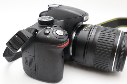 Nikon D3200 DSLR Camera 24.2MP with 18-55mm, Shutter Count 4785, V.G. Condition