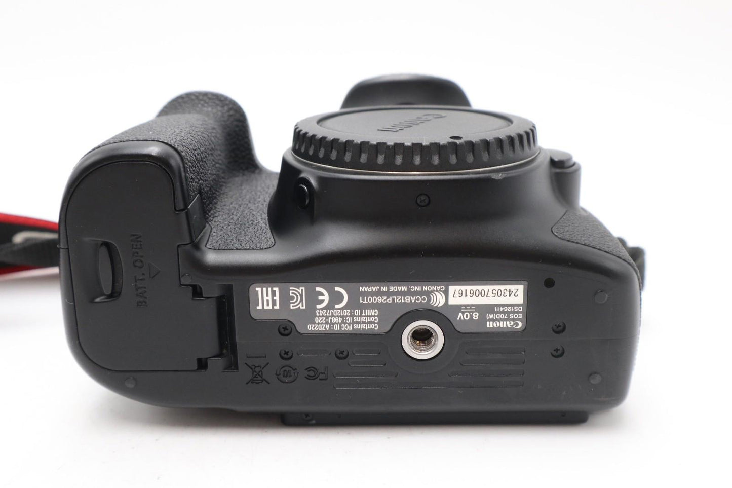 Canon 70D DSLR Camera 20.2MP Body Only, Shutter Count 23180, Good Condition