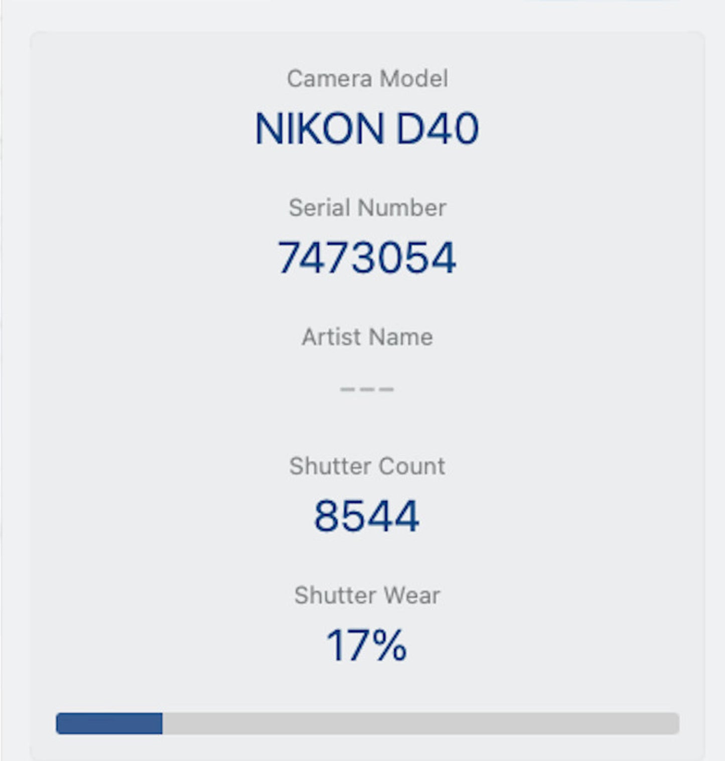 Nikon D40 Camera 6.1MP DSLR with 18-55mm, Shutter Count 8544, Good Condition