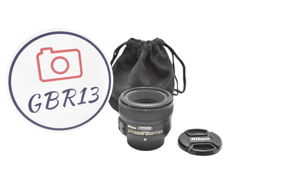 Nikon 50mm Prime Lens F/1.8 G Nikkor AF-S, Very Sharp Portrait, Good REFURBISHED