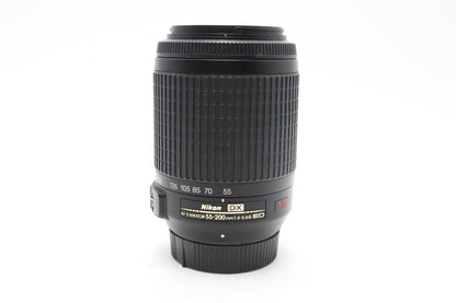 Nikon Nikkor 55-200mm Lens F/4-5.6 AF-S DX VR ED Stabilised, Good REFURBISHED