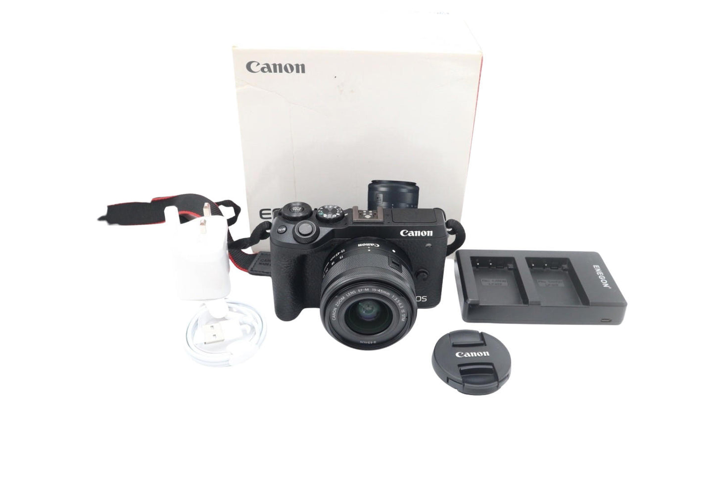Canon M6 Mark II Mirrorless Camera 32.5MP with 15-45mm, Very Good REFURBISHED