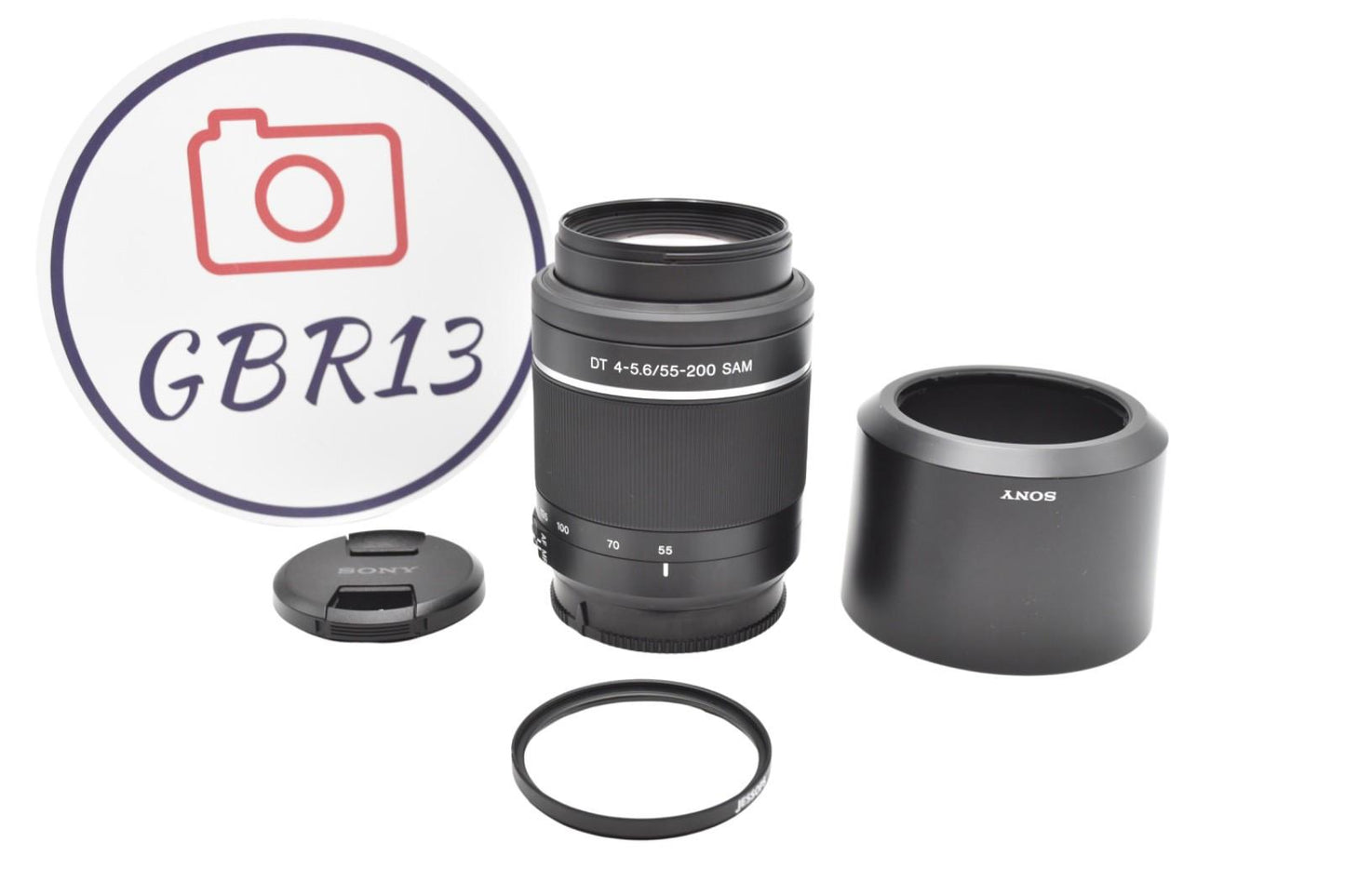 Sony 55-200mm F4-5.6 Lens, SAL55200, Telephoto Sony for A-Mount, V. G. REFURB.