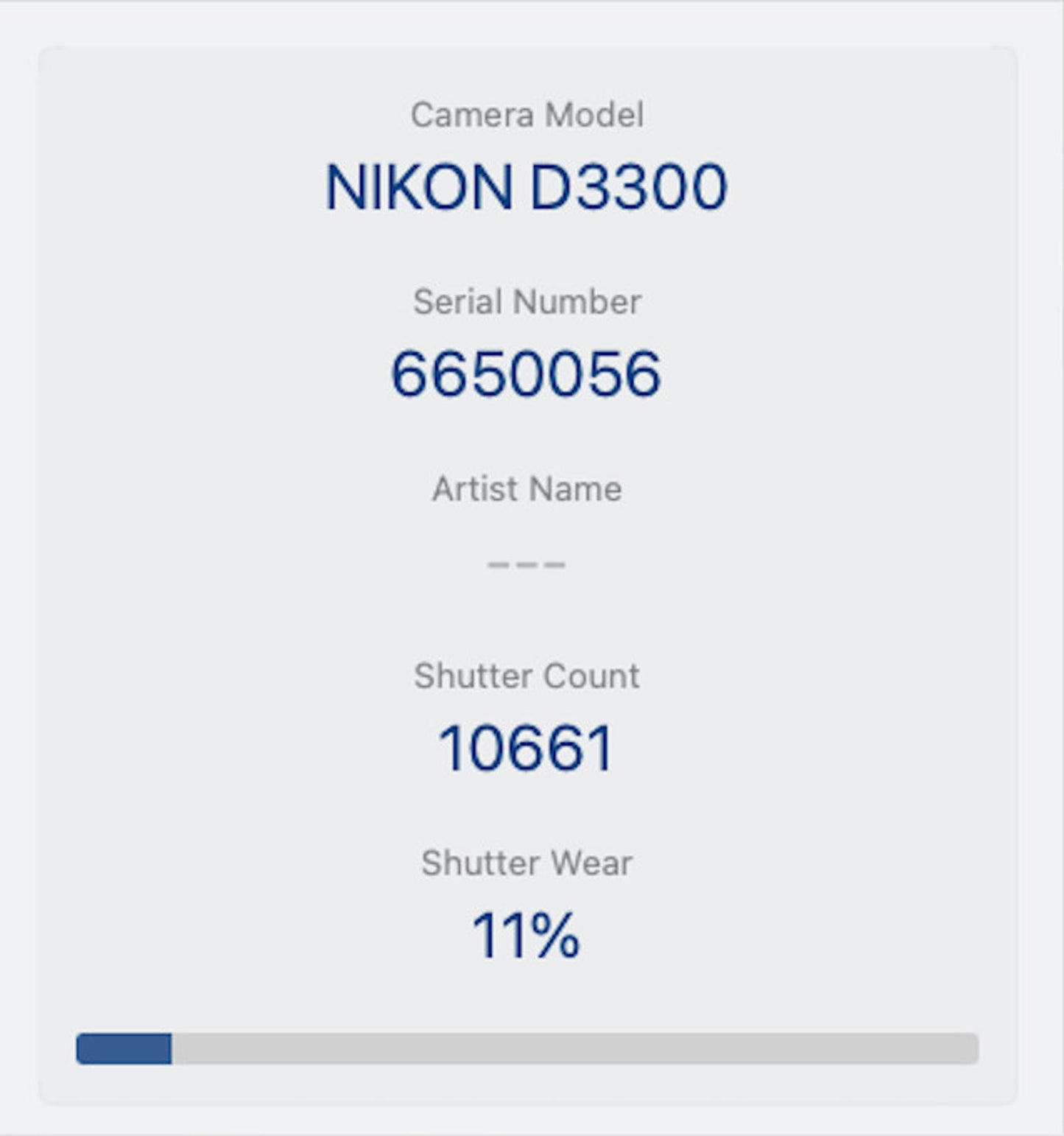 Nikon D3300 DSLR Camera 24.2MP with 18-55mm, Shutter Count 10661, Good Condition