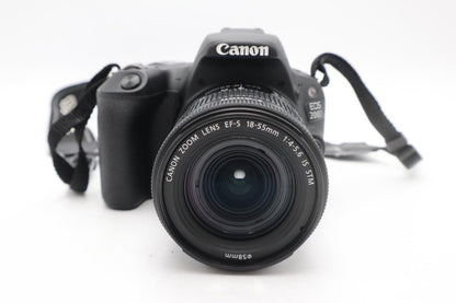Canon 200D Camera DSLR 24.2MP Kit with 18-55mm, Shutter Count 12788, REFURBISHED