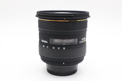Sigma 10-20mm Lens F4-5.6 EX HSM DC AF Wide Angle for Nikon DX, Good Condition